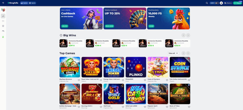 Kinghills Casino – Top-Rated Casino Not on Gamstop